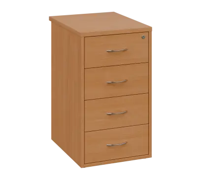 OKC - 6V kontejner přístavný, 4-zásuvkový, deska 25 mm, centrální zámek, buk royal