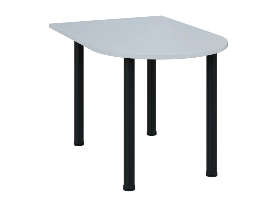 OJV 28 - 12 přístavba jednací, kovová podnož černá, síla desky 25 mm, široká 1200 mm, bílá