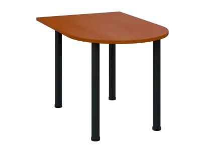 OJV 28 - 12 přístavba jednací, kovová podnož černá, síla desky 25 mm, široká 1200 mm, třešeň šumavská