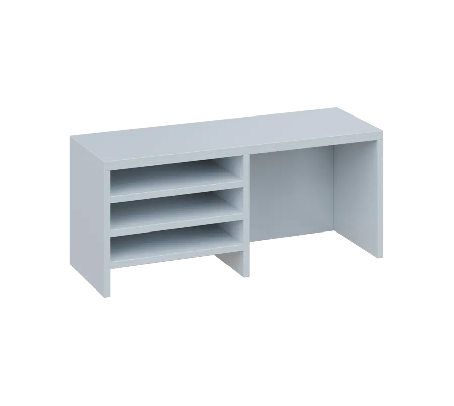 ONN - 85 nástavba stolová, vrchní deska 25 mm, bílá