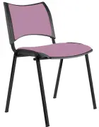 KATHARINA židle konferenční, kostra černá, koženka AN  - 021 lila