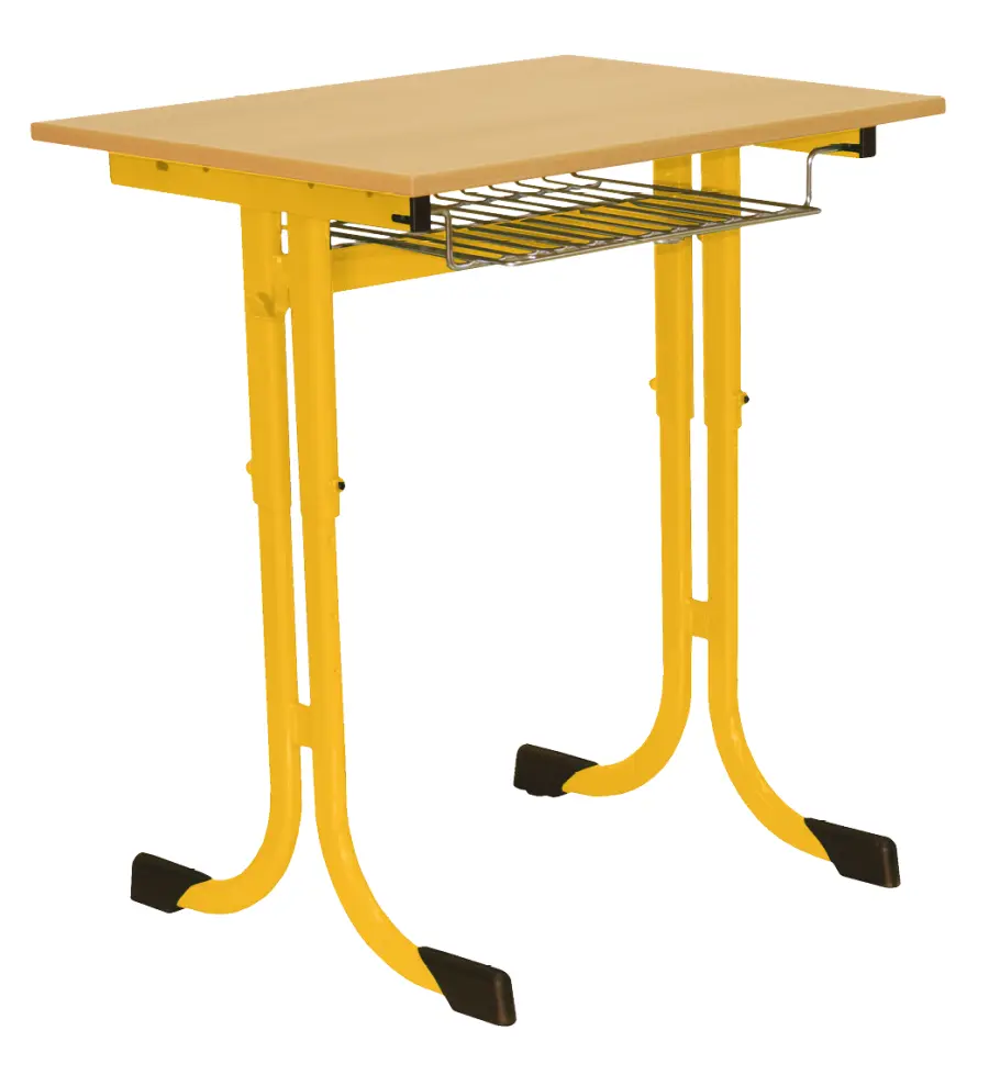 ARTUR 1, lavice 1-místná, velikost 3 - 7, koš RAL 1028 - žlutá