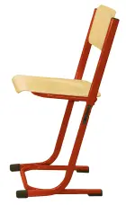 HUGO židle stavitelná, velikost 3 - 5 RAL 3002 - červená