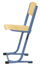 HUGO židle stavitelná, velikost 4 - 6 RAL 5015 - modrá