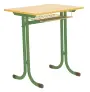 KRISTIÁN 1, lavice 1-místná, pevná, velikost 3, koš RAL 6029 - zelená