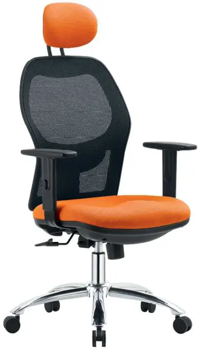 LUCAS LUX židle kancelářská, sedák + podhlavník oranžová