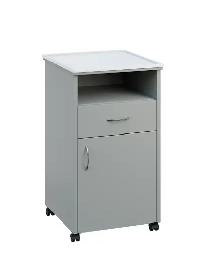 NSL - 13 PV stolek noční k lůžku, pravostranný, lamino - šedá