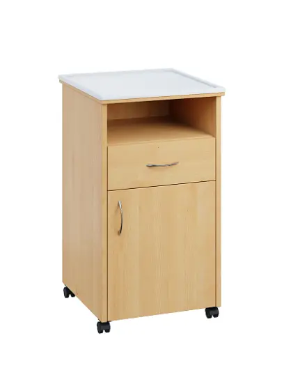 NSL - 13 PV stolek noční k lůžku, pravostranný, lamino - javor horský