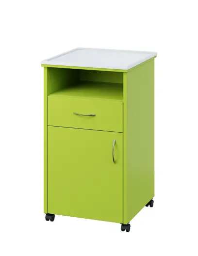 NSL - 13 PV stolek noční k lůžku, levostranný, lamino - jarní zeleň