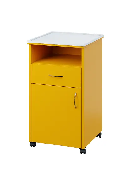 NSL - 13 PV stolek noční k lůžku, levostranný, lamino - žlutá odio