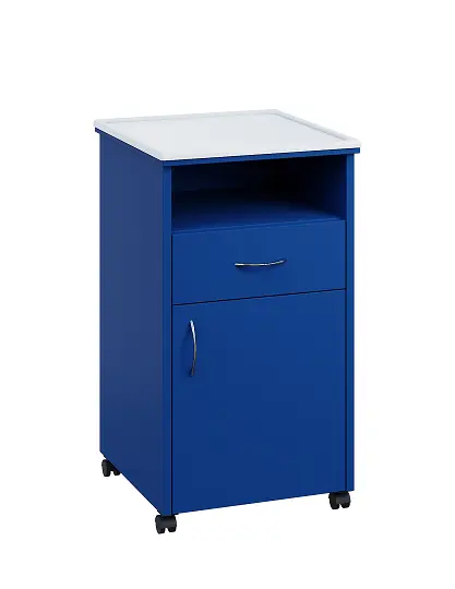 NSL - 13 PV stolek noční k lůžku, pravostranný, lamino - královská modř