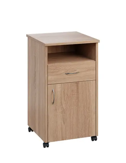 NSL - 13 HPL stolek noční k lůžku, pravostranný, lamino - dub bardolino