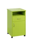 NSL - 13 HPL stolek noční k lůžku, pravostranný, lamino - jarní zeleň