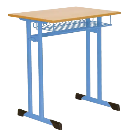 ŠTĚPÁN 1, lavice 1-místná pevná, velikost 7, koš RAL 5015 - modrá