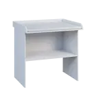 PP - 108 pult přebalovací s matrací, odkládací police lamino - bílá, koženka bílá BA-1