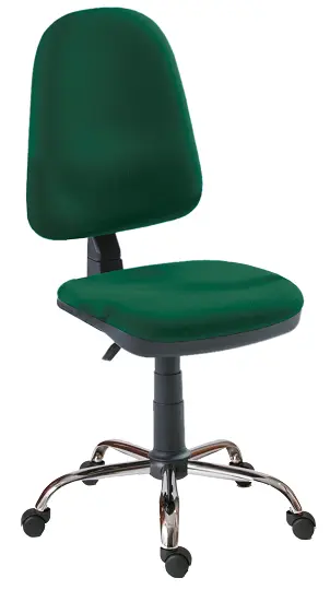 1080/MEK CR židle kancelářská, kříž chrom, látka BO BONDAI BN15 (7008) - látka tyrkysová zeleň