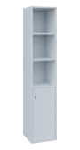 OV 5 - 4DN3 kancelářská skříň, 1-dveřová/nika, pravá, 1800x400x400, bílá
