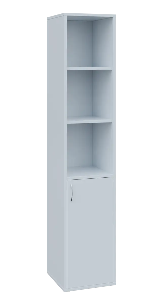 OV 5 - 4DN3 kancelářská skříň, 1-dveřová/nika, pravá, 1800x400x400, bílá