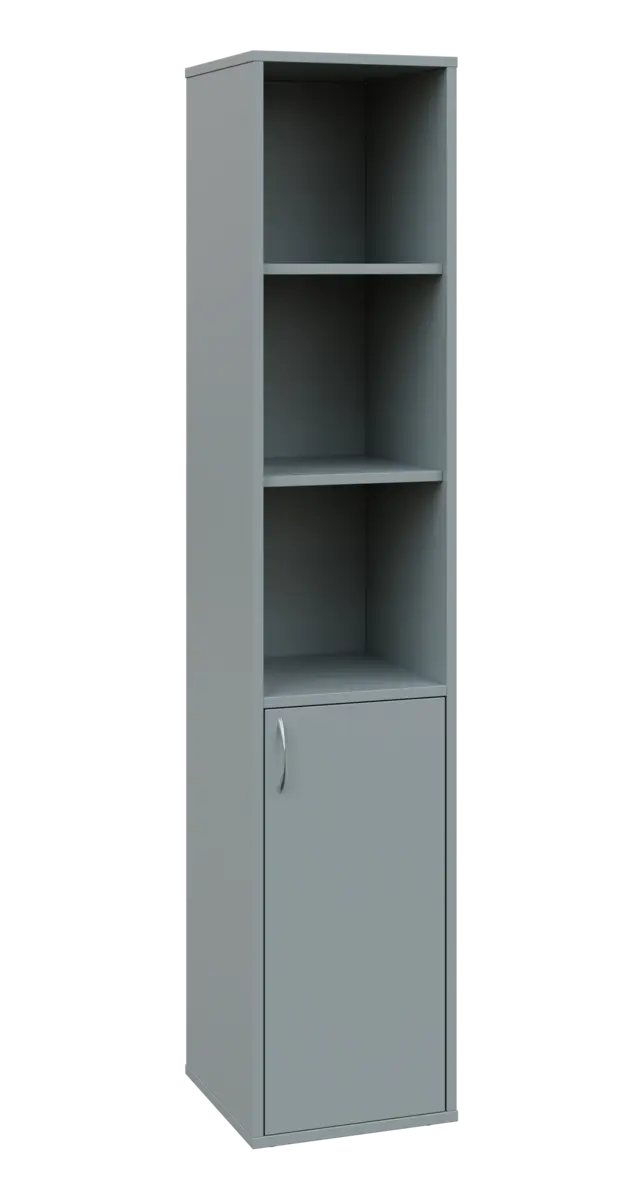 OV 5 - 4DN3 kancelářská skříň, 1-dveřová/nika, pravá, 1800x400x400, šedá