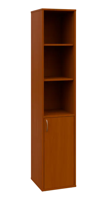 OV 5 - 4DN3 kancelářská skříň, 1-dveřová/nika, pravá, 1800x400x400, třešeň šumavská