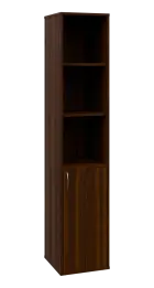 OV 5 - 4DN3 kancelářská skříň, 1-dveřová/nika, pravá, 1800x400x400, ořech královský