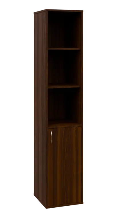 OV 5 - 4DN3 kancelářská skříň, 1-dveřová/nika, pravá, 1800x400x400, ořech královský