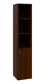 OV 5 - 4DN3 kancelářská skříň, 1-dveřová/nika, pravá, 1800x400x400, ořech královský