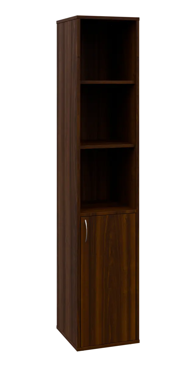 OV 5 - 4DN3 kancelářská skříň, 1-dveřová/nika, pravá, 1800x400x400, ořech královský