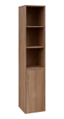 OV 5 - 4DN3 kancelářská skříň, 1-dveřová/nika, pravá, 1800x400x400, dub bardolino