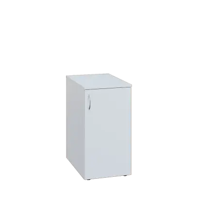 ENP 26 - 4D kancelářská skříň, 1-dveřová, pravá, 750x400x600, bílá