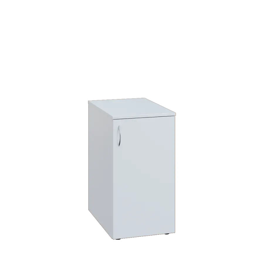 ENP 26 - 4D kancelářská skříň, 1-dveřová, pravá, 750x400x600, bílá