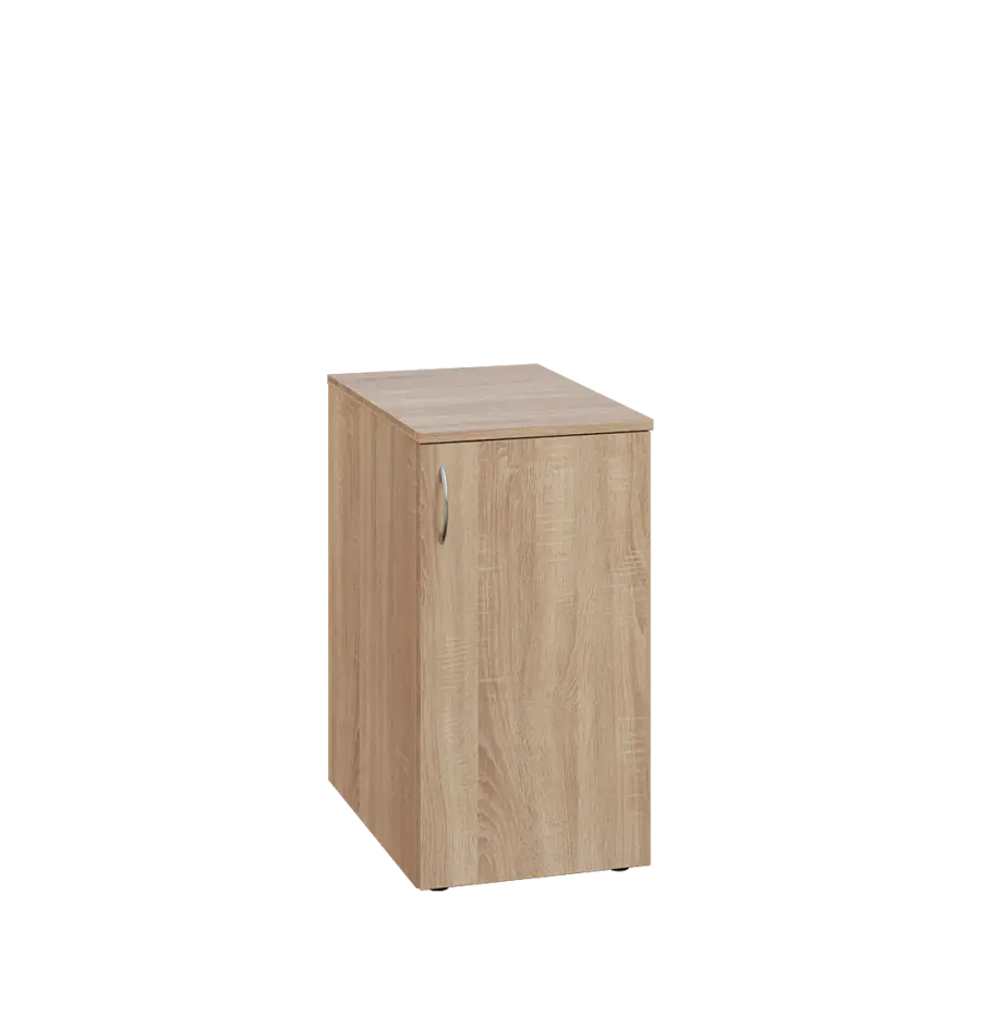 ENP 26 - 4D kancelářská skříň, 1-dveřová, pravá, 750x400x600, dub bardolino