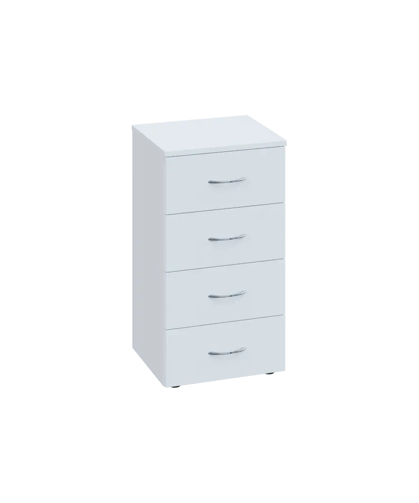 ENP 2 - 44Z kancelářská skříň, 4-zásuvková, 750x400x400, bílá