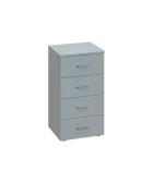 ENP 2 - 44Z kancelářská skříň, 4-zásuvková, 750x400x400, šedá