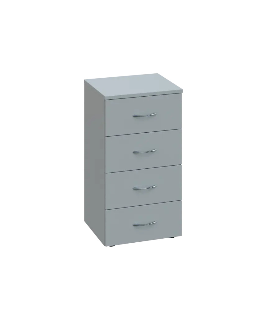 ENP 2 - 44Z kancelářská skříň, 4-zásuvková, 750x400x400, šedá