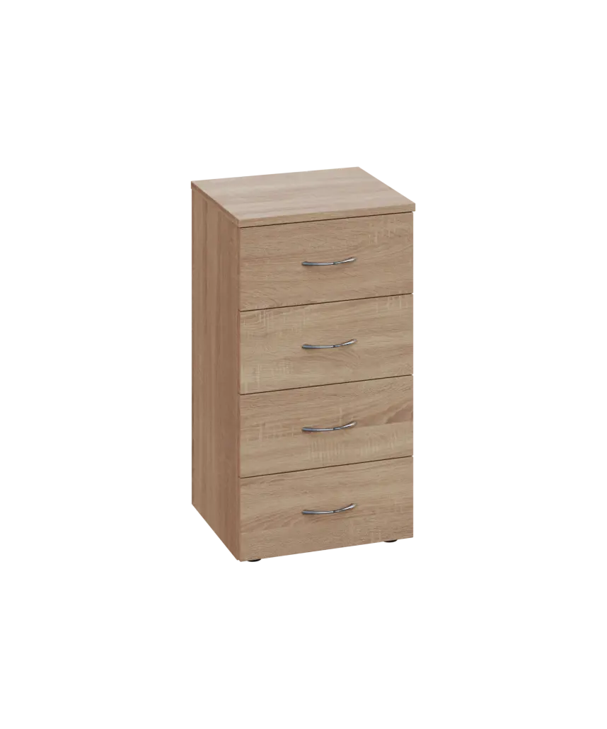 ENP 2 - 44Z kancelářská skříň, 4-zásuvková, 750x400x400, dub bardolino