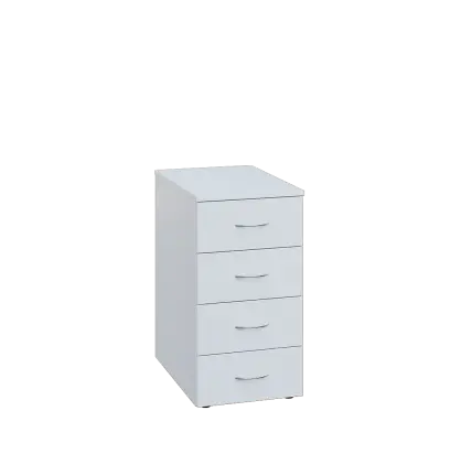 ENP 26 - 44Z kancelářská skříň, 4-zásuvková, 750x400x600, bílá