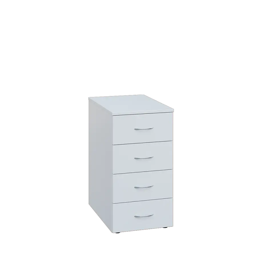 ENP 26 - 44Z kancelářská skříň, 4-zásuvková, 750x400x600, bílá