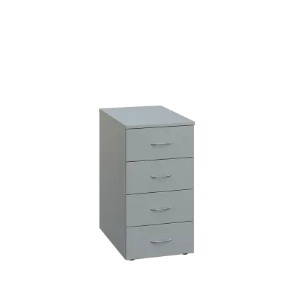 ENP 26 - 44Z kancelářská skříň, 4-zásuvková, 750x400x600, šedá