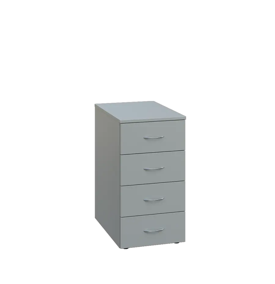 ENP 26 - 44Z kancelářská skříň, 4-zásuvková, 750x400x600, šedá