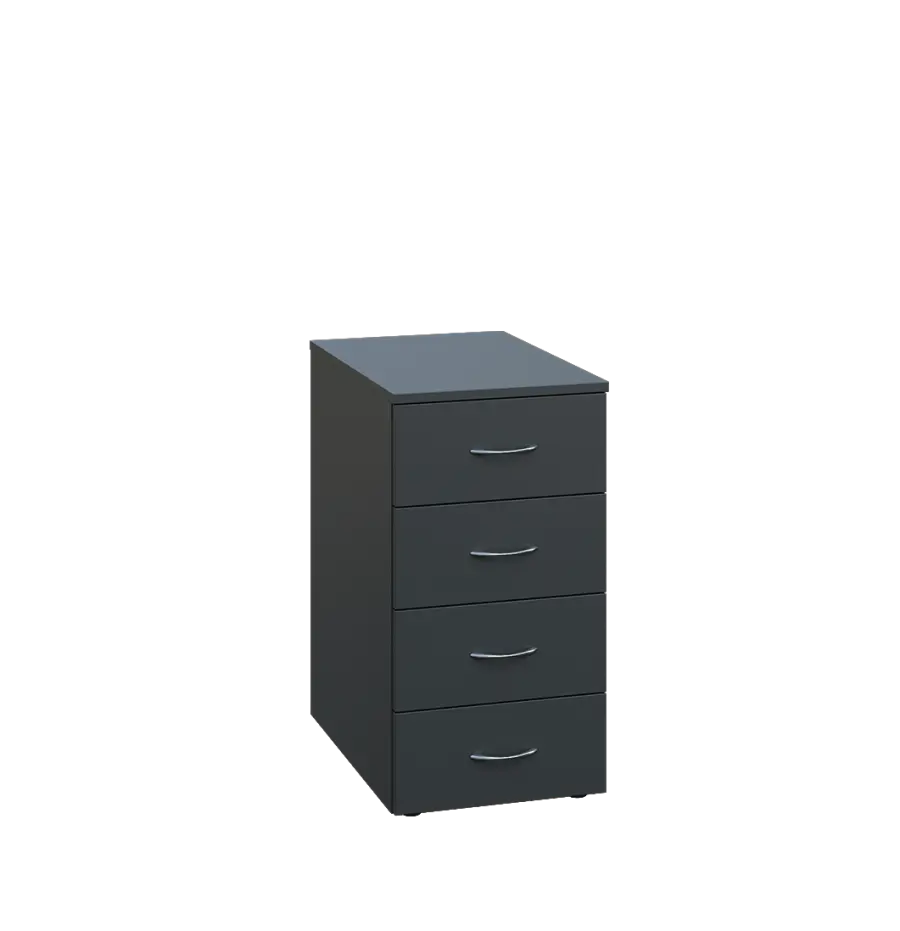 ENP 26 - 44Z kancelářská skříň, 4-zásuvková, 750x400x600, antracit