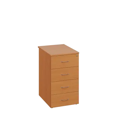 EKCP - 65 kontejner pojízdný, centrální zámek, 750x430x560, buk Royal