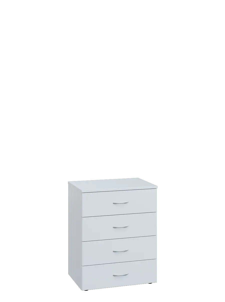 ENP 2 - 64Z kancelářská skříň, 4-zásuvková, 750x600x400, bílá