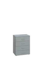 ENP 2 - 64Z kancelářská skříň, 4-zásuvková, 750x600x400, šedá