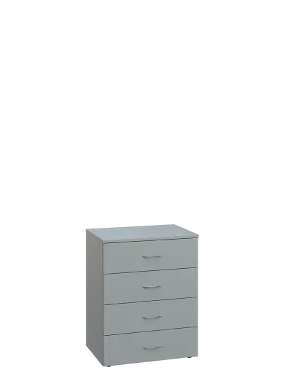 ENP 2 - 64Z kancelářská skříň, 4-zásuvková, 750x600x400, šedá