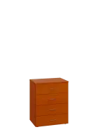 ENP 2 - 64Z kancelářská skříň, 4-zásuvková, 750x600x400, třešeň šumavská