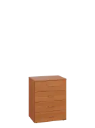 ENP 2 - 64Z kancelářská skříň, 4-zásuvková, 750x600x400, olše jantar