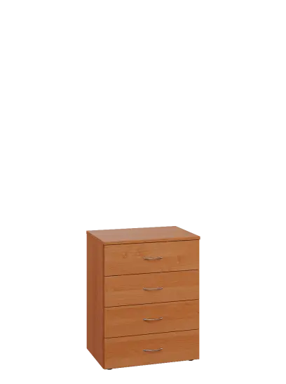 ENP 2 - 64Z kancelářská skříň, 4-zásuvková, 750x600x400, olše jantar