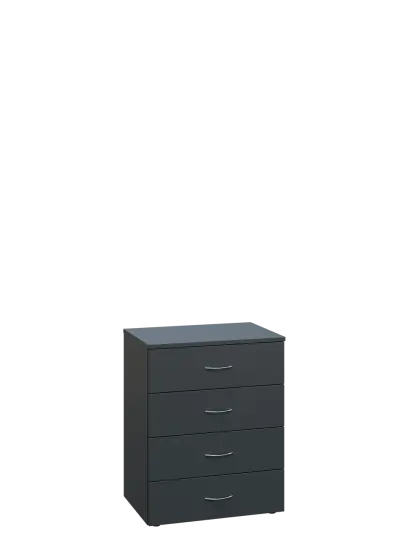 ENP 2 - 64Z kancelářská skříň, 4-zásuvková, 750x600x400, antracit