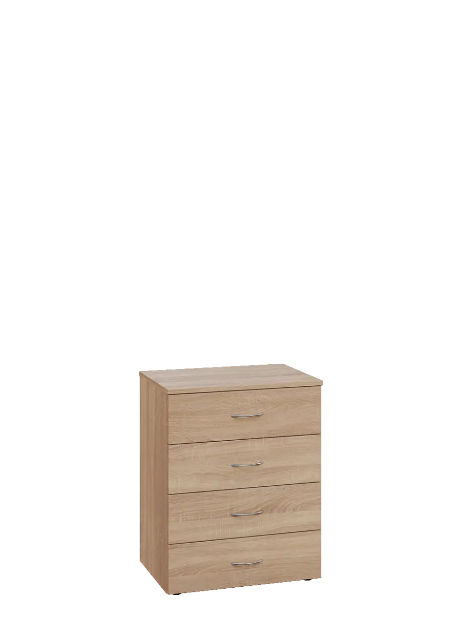 ENP 2 - 64Z kancelářská skříň, 4-zásuvková, 750x600x400, dub bardolino